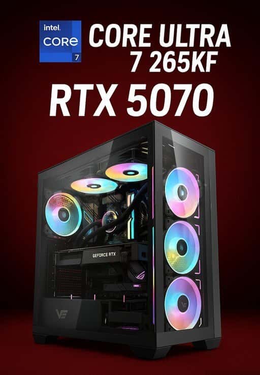 Gaming PC Intel Ultra 7 265KF, RTX 5070, 32GB DDR5 - Tenderyard