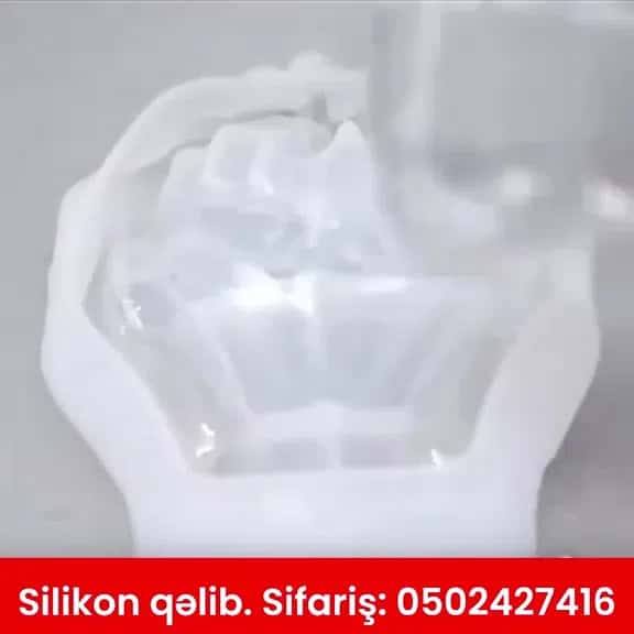 Epoksit üçün əl düzəltmək üçün silikon qəlib - Tenderyard