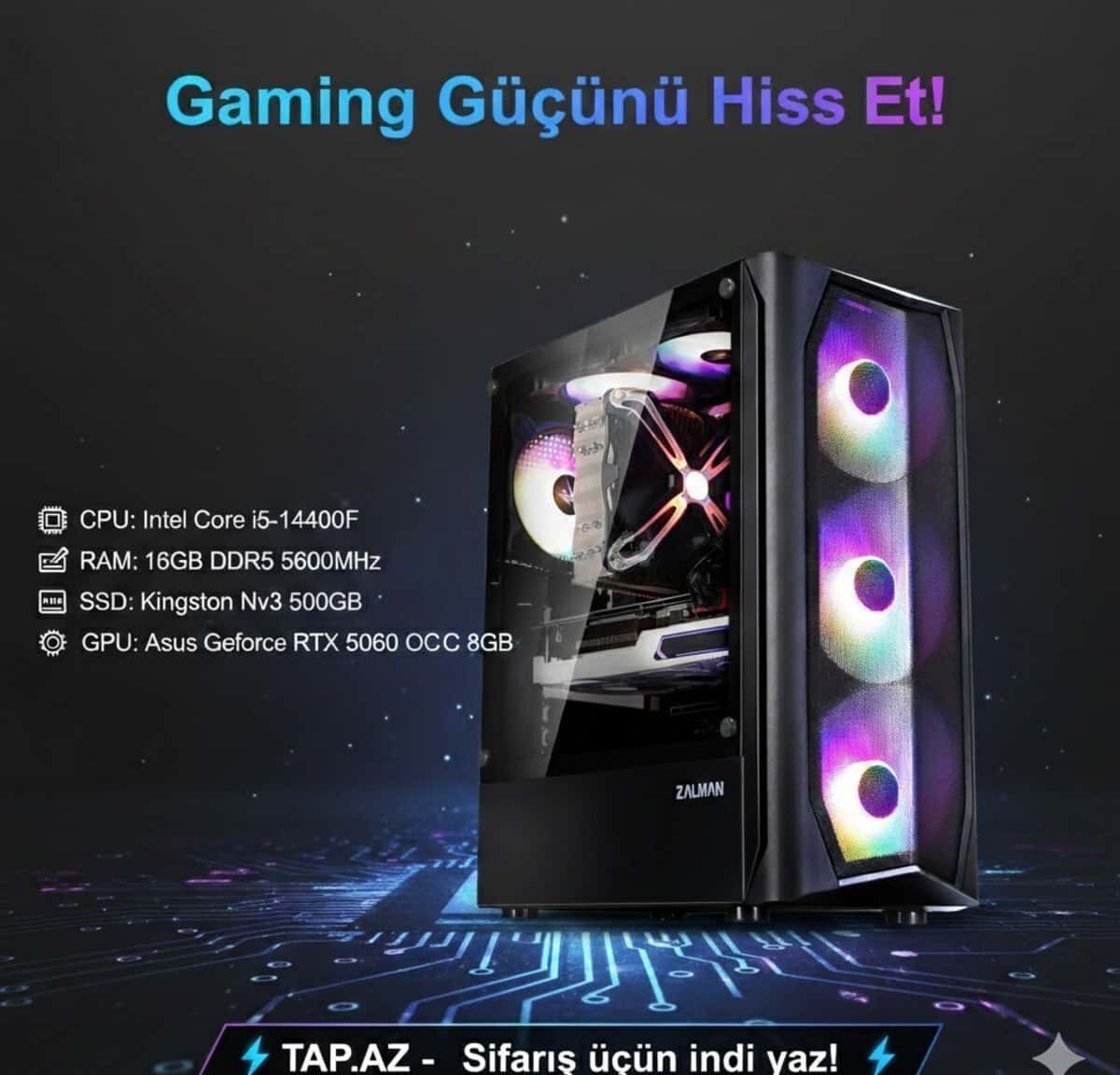 Desktop computer Mega-008 i5-14400F RTX 5060 - Tenderyard