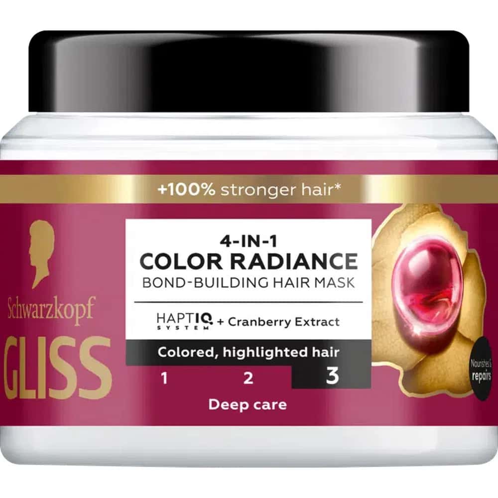 Schwarzkopf Gliss 4-in-1 Color Radiance Maska, 400 ml - Tenderyard