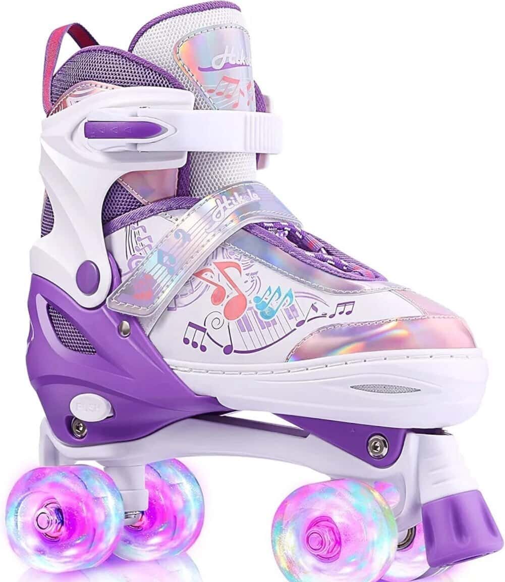 Adjustable Roller Skates with Light-up Gel Wheels for Kids - Tenderyard