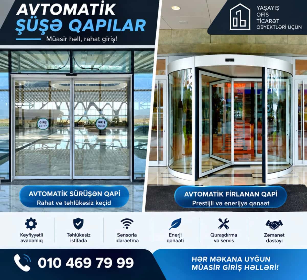 Automatic glass door - Tenderyard