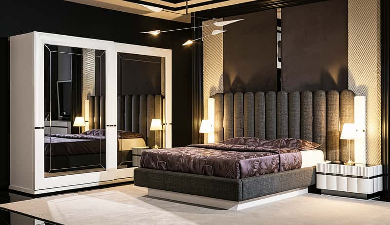 Wooden bedroom set, Brown color - Tenderyard