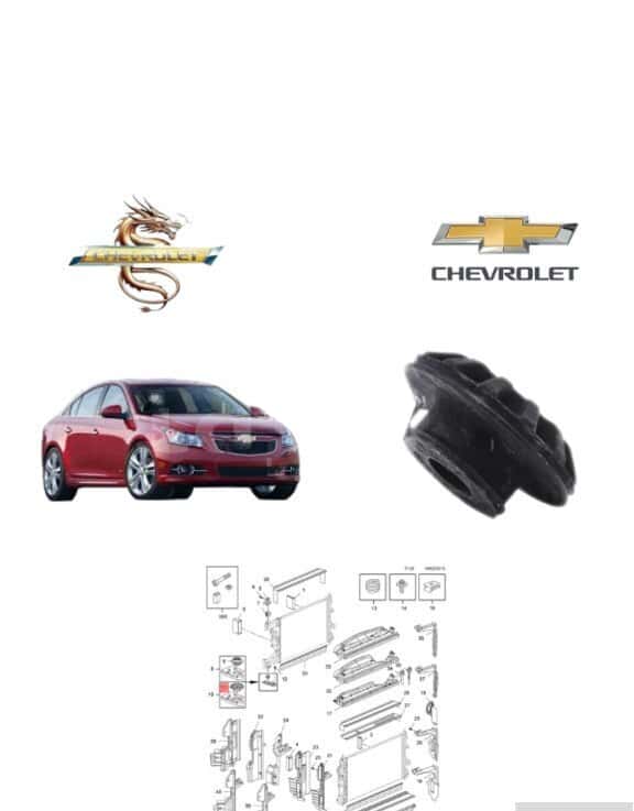 Radiator lower rubber mount for Chevrolet Cruze 2017 - Tenderyard