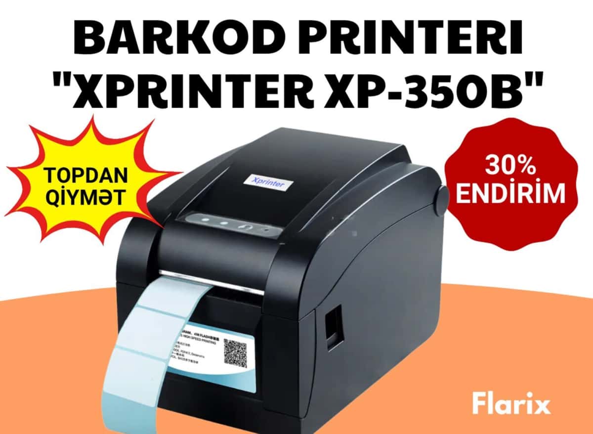 Barkod printeri Xprinter XP-350B - Tenderyard