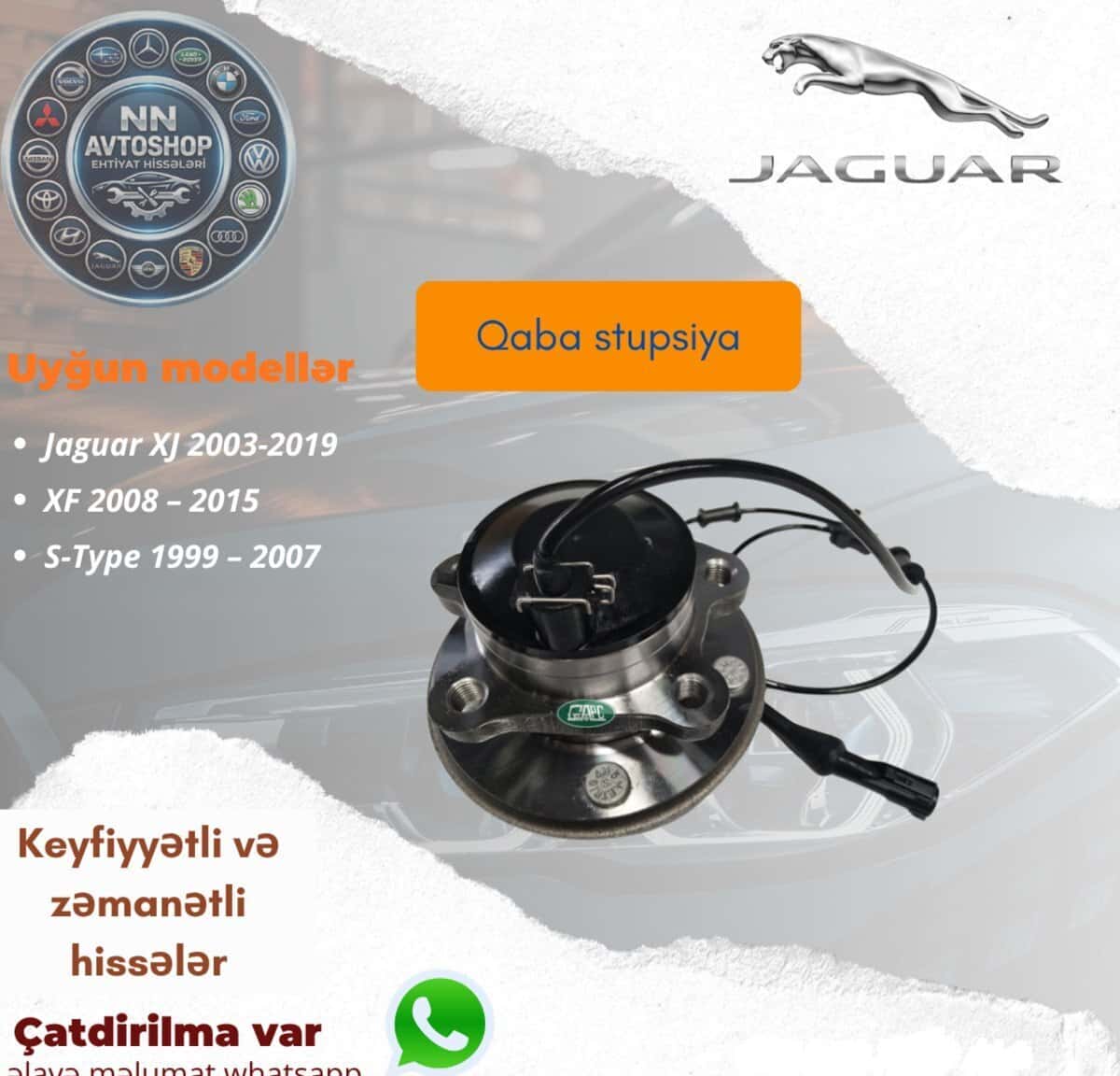 Ön təkər topu (stupitsa) Jaguar XJ, S-Type (2003-2019) - Tenderyard