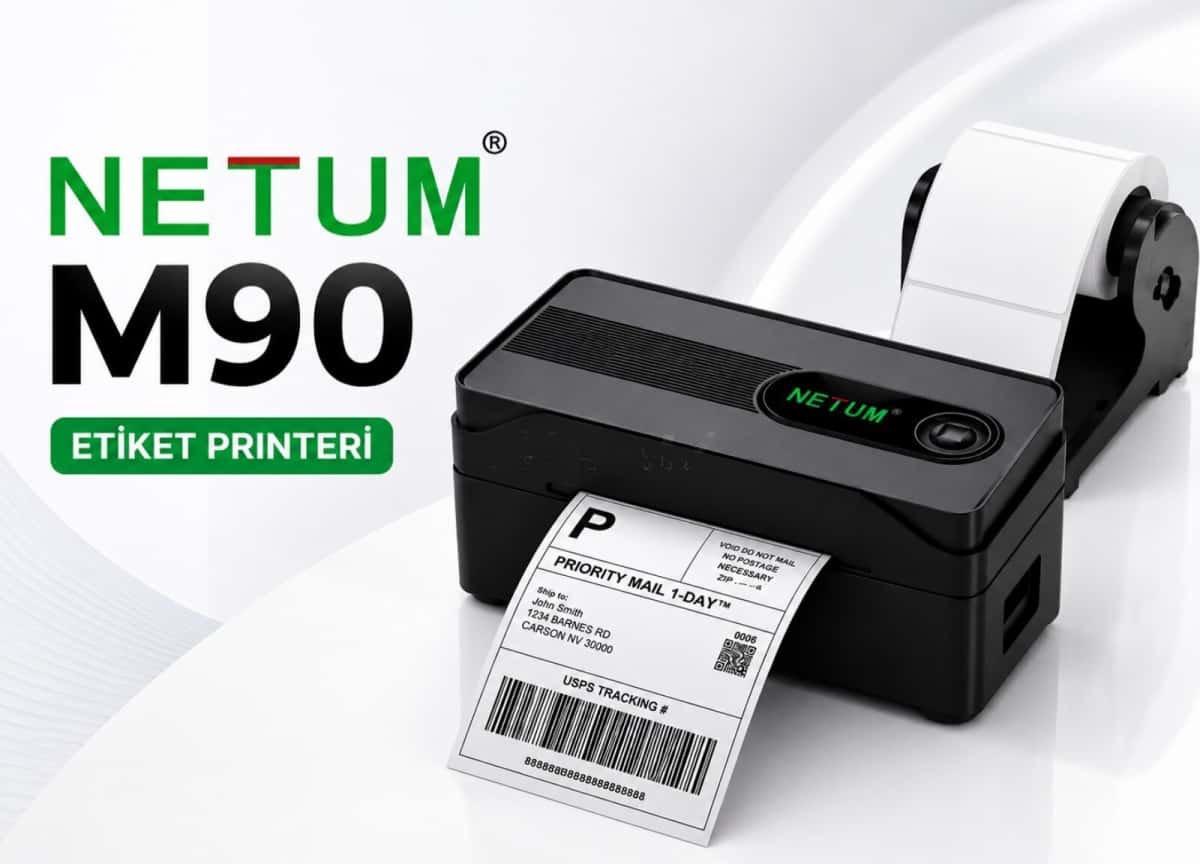 Netum M90 Termal Etiket Printeri - Tenderyard