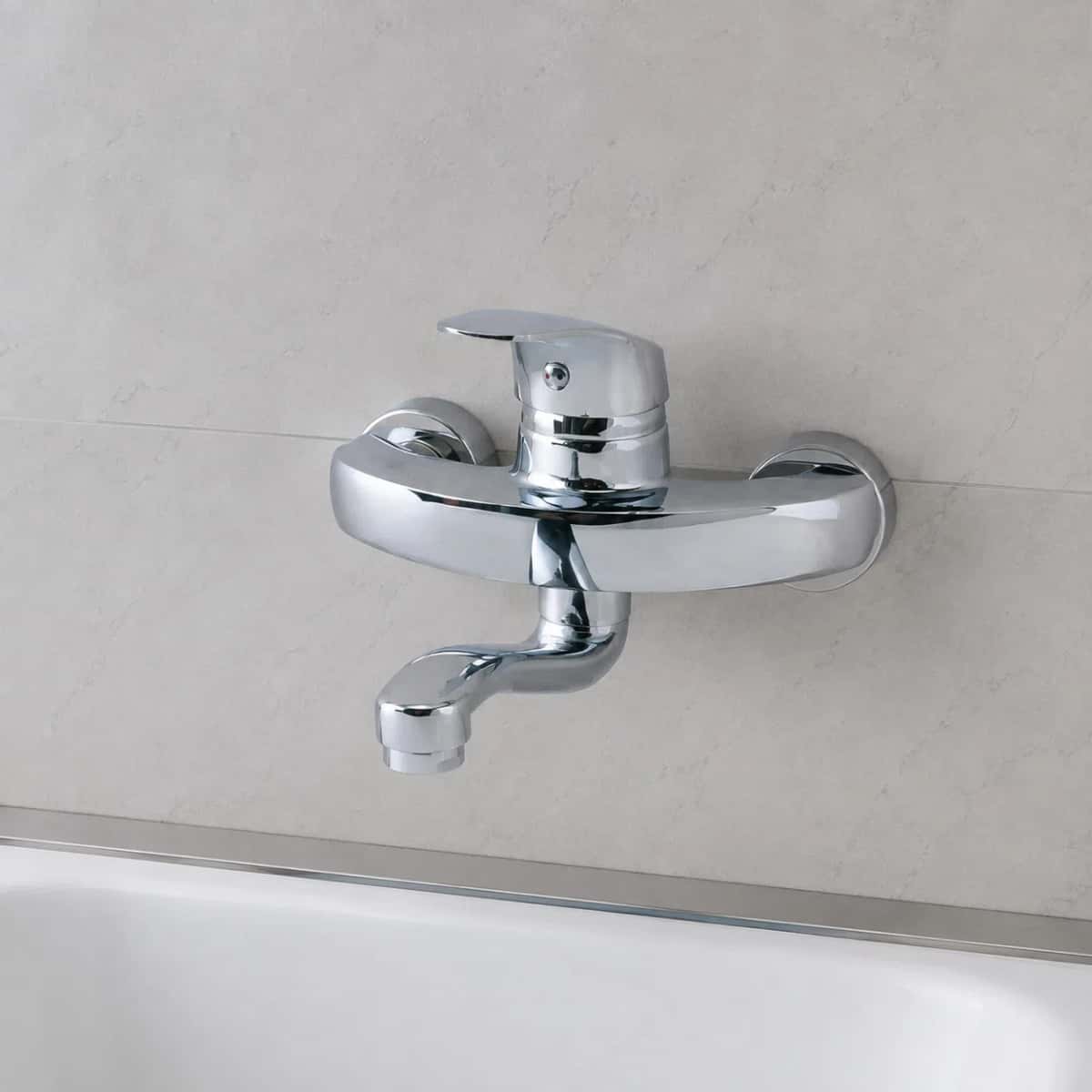 Bathroom faucet, Silver color - Tenderyard
