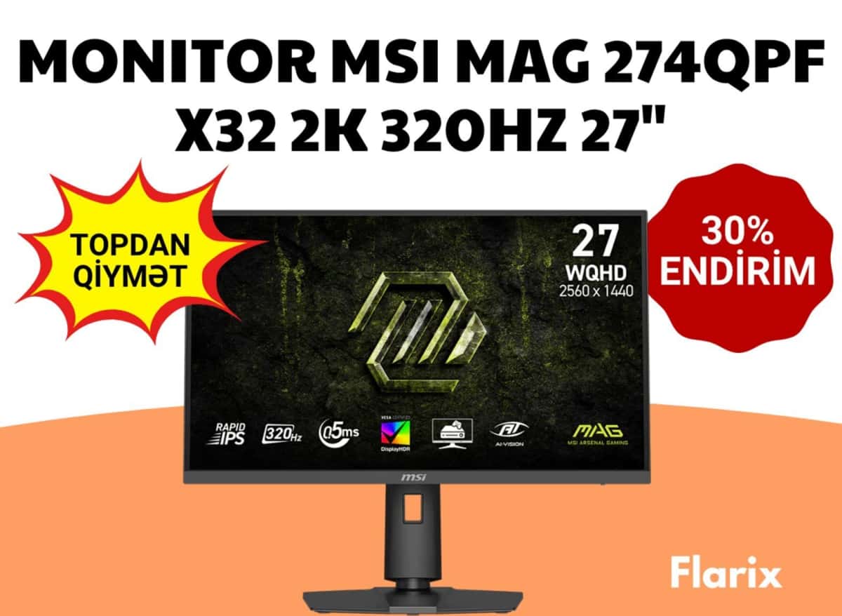Монитор MSI MAG 274QPF X32 27" 2K 320Hz - Tenderyard