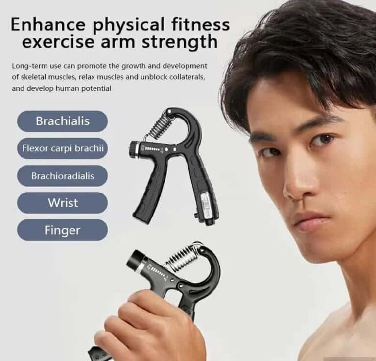 Hand Grip Strengthener with Counter (Adjustable Resistance) - Tenderyard