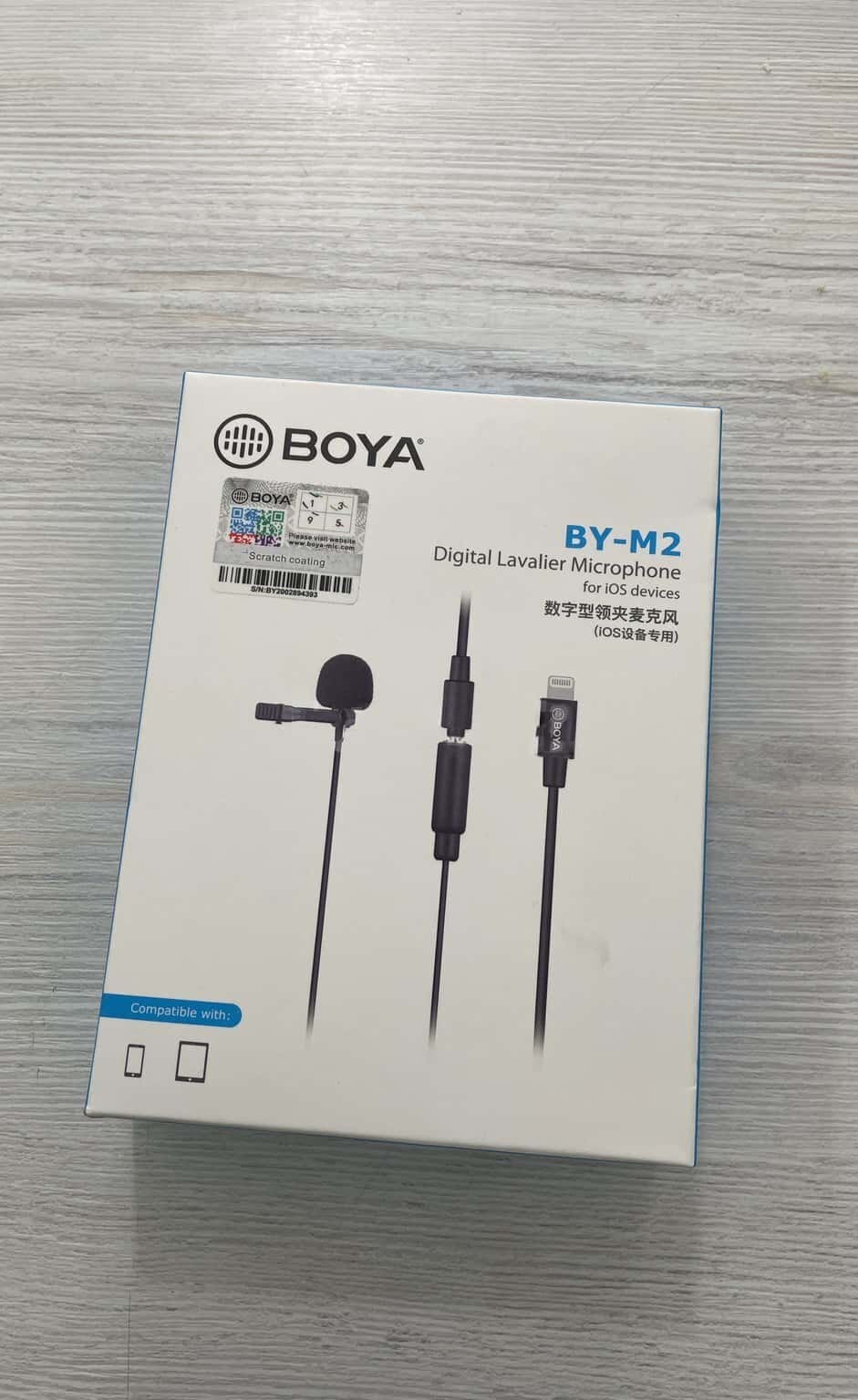 Петличный микрофон Boya M2 Lightning - Tenderyard