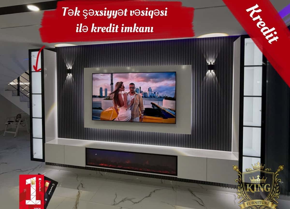 Mixed color TV stand - Tenderyard
