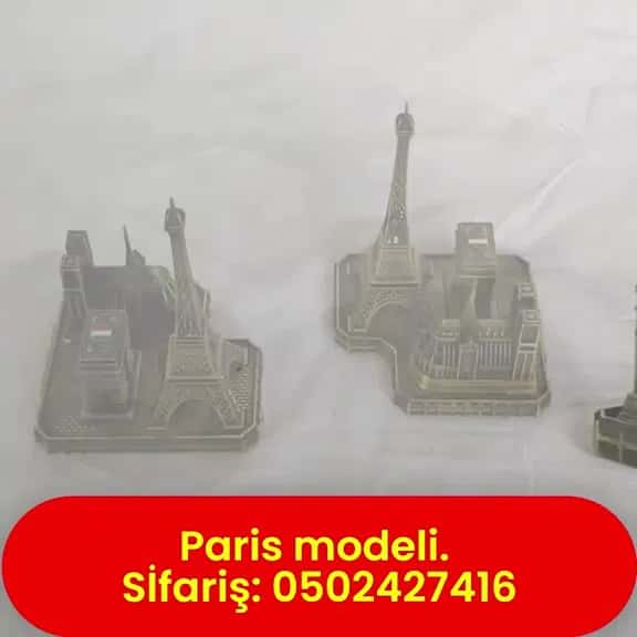 Paris memarlıq simvolları maket dəsti - Tenderyard