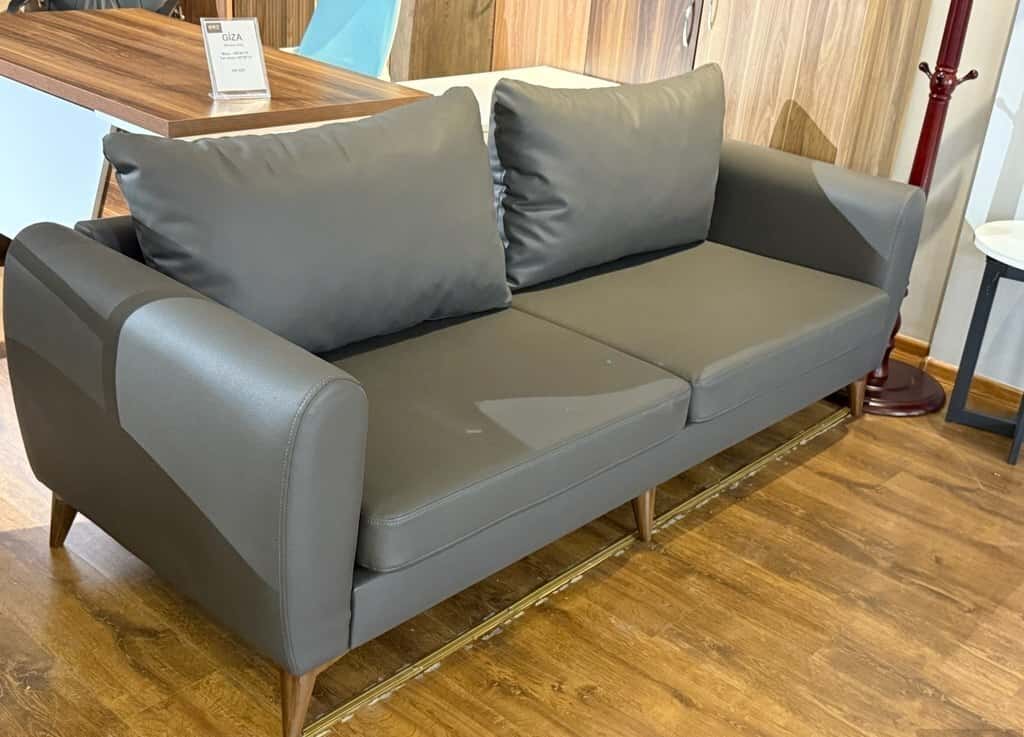 Three-seater sofa, Brown color - Tenderyard