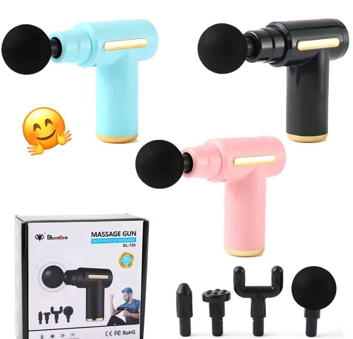 4-Head Rechargeable Massage Device - Tenderyard