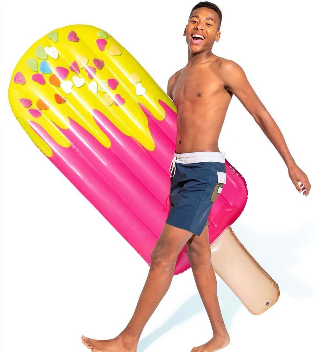 Ice cream shaped inflatable pool float - Tenderyard