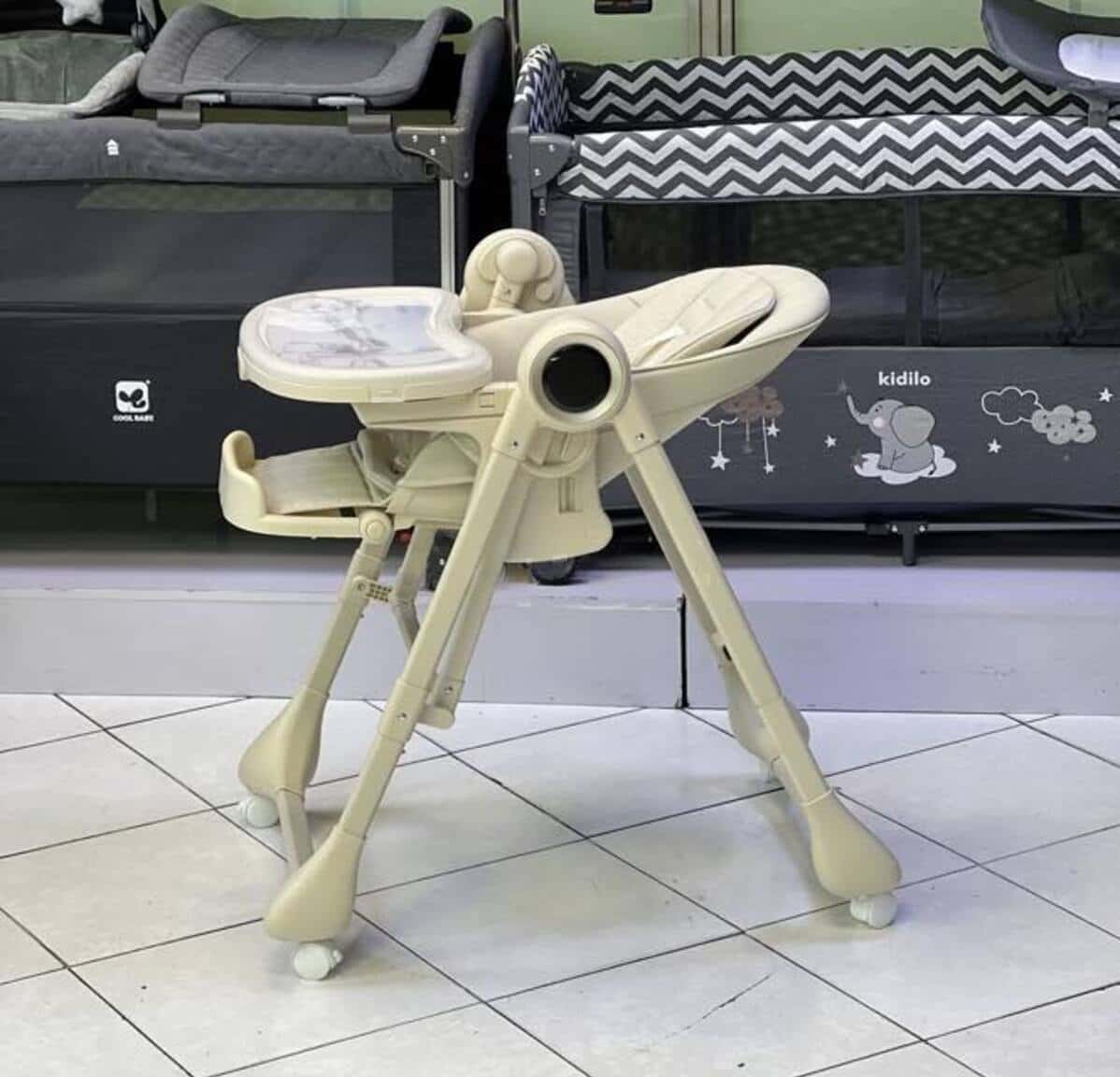 Unisex baby high chair, Mixed color - Tenderyard