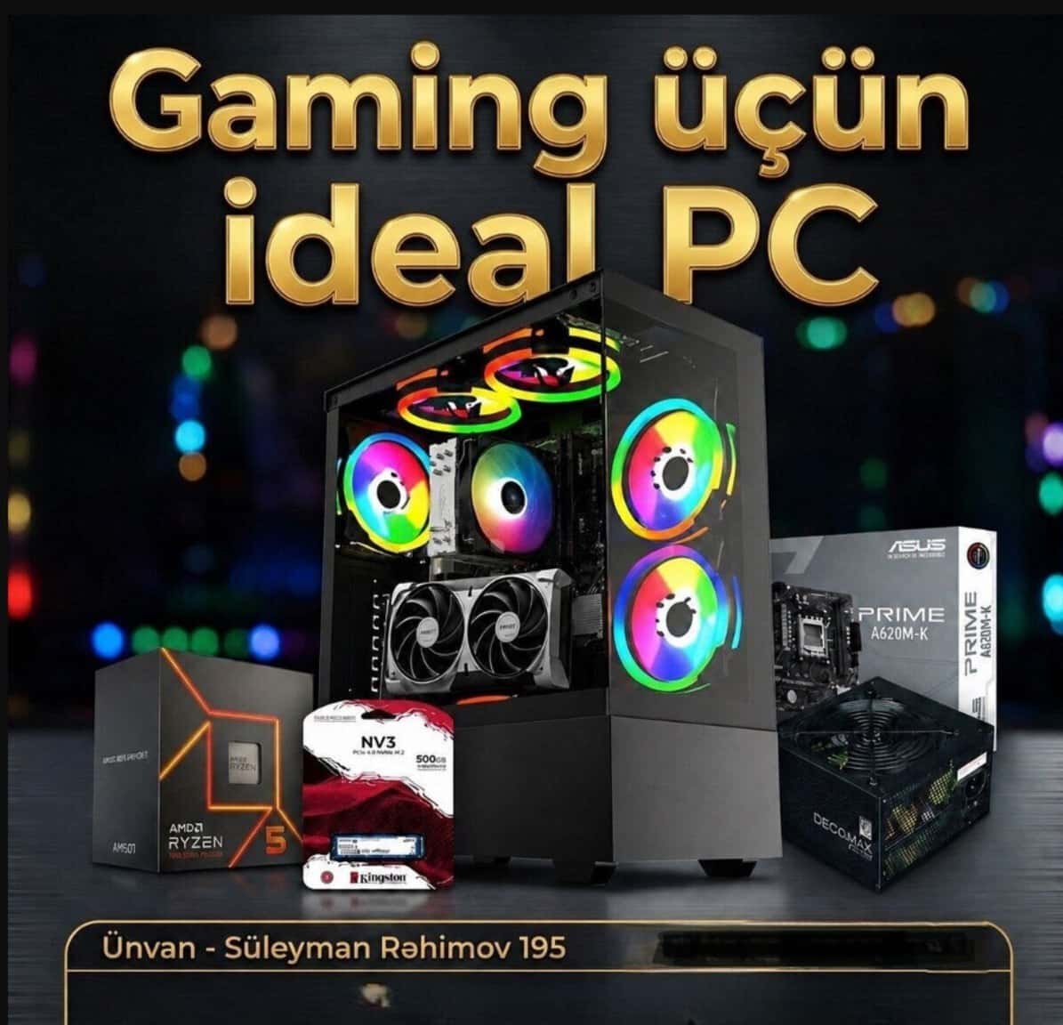 Gaming PC Ryzen 5 7500F RTX 5060 - Tenderyard