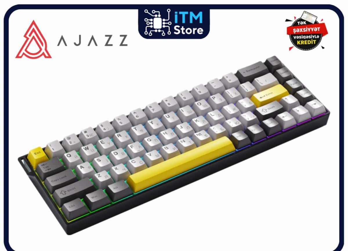Mexaniki klaviatura Ajazz AK680 V2 Gray - Tenderyard