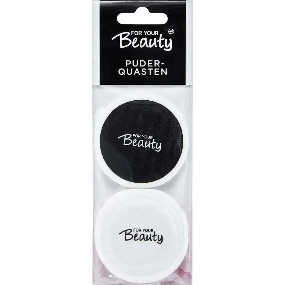 For Your Beauty Powder Puff Set, 2 pieces - Tenderyard