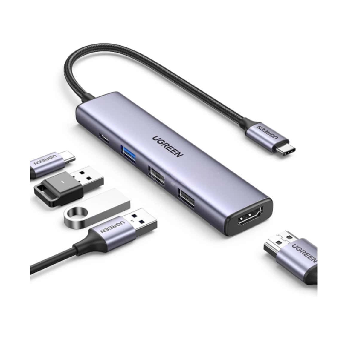 USB-C Hub Adapter Ugreen 5-in-1 CM478 - Tenderyard