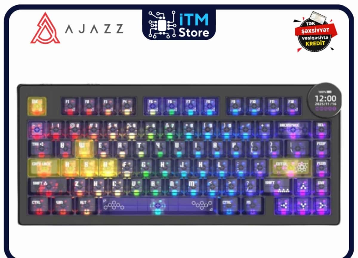 Mechanical keyboard Ajazz AK820 V2 Pro Dark Purple - Tenderyard