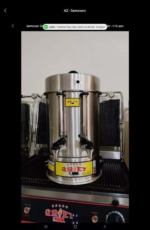 Metal materialdan samovar - Tenderyard