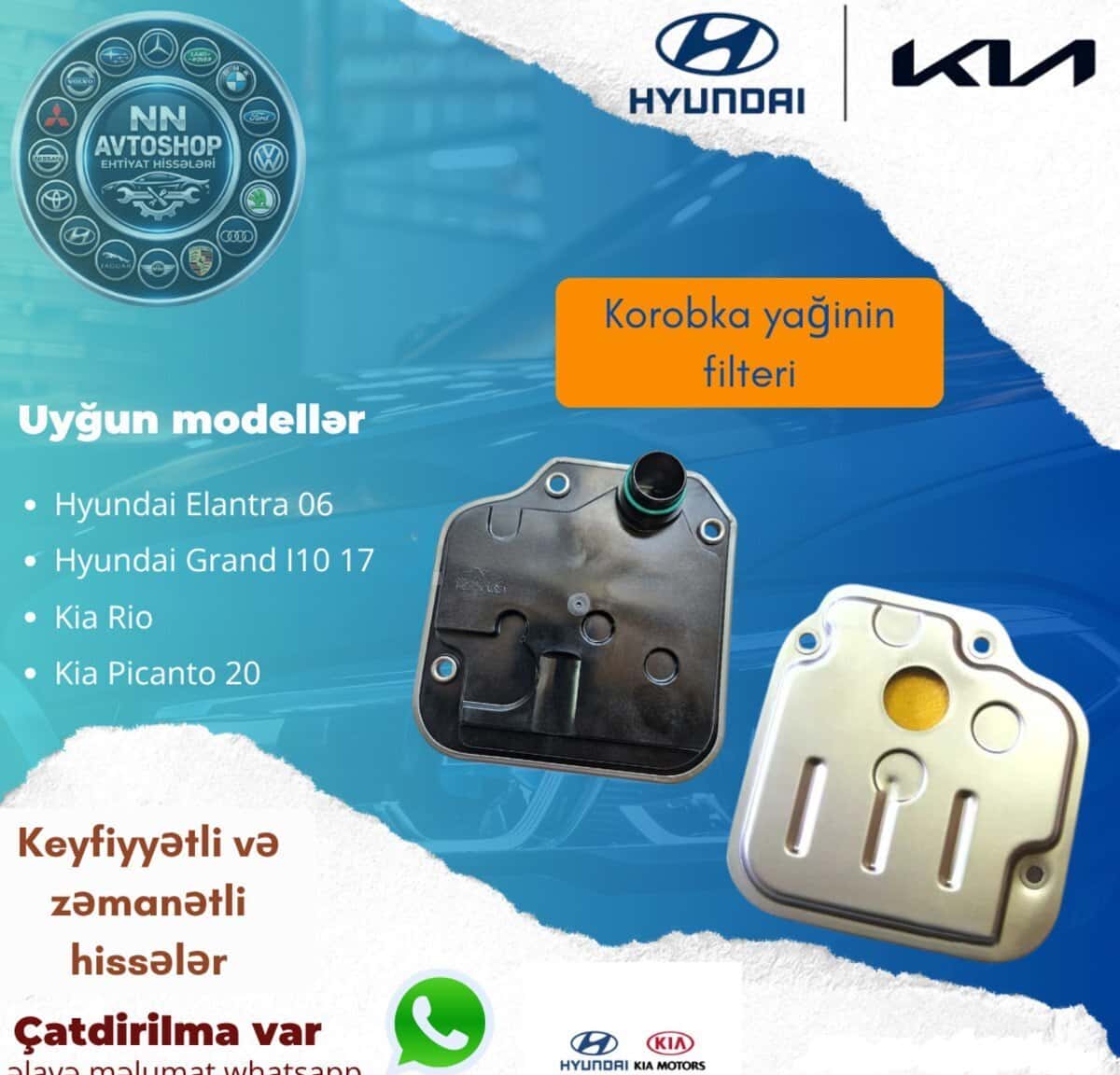 Transmission filter for Hyundai Elantra and Kia Picanto - Tenderyard