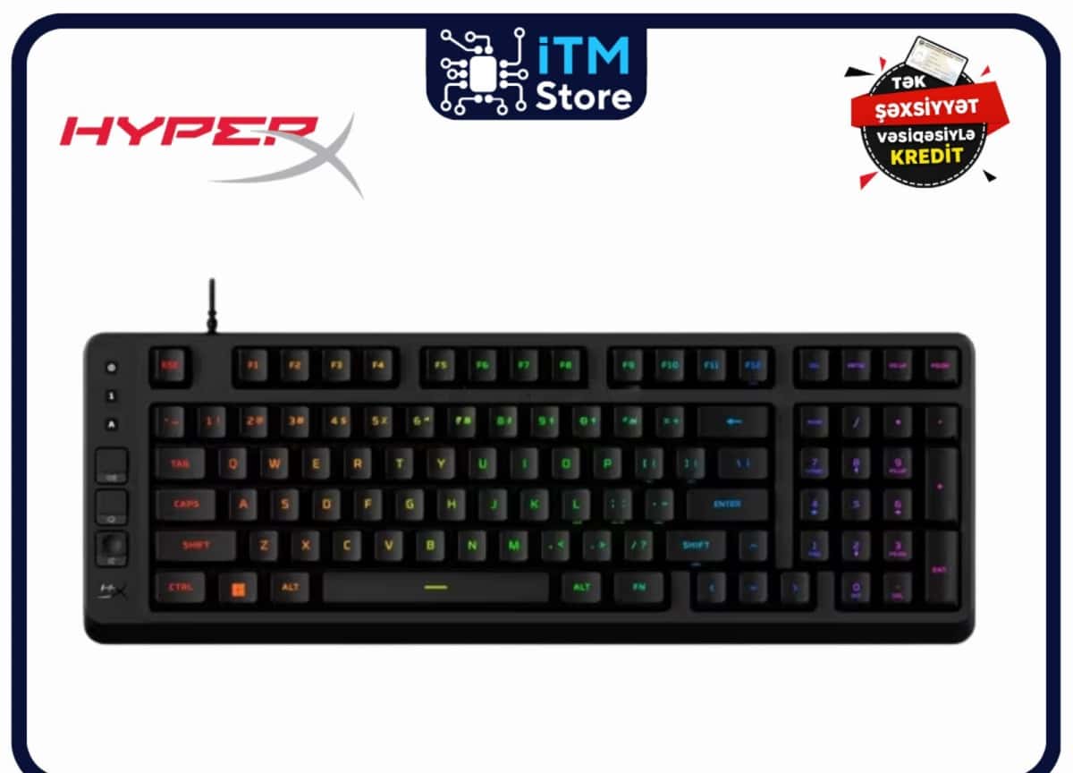 Gaming keyboard HyperX Eve 1800 B7JE0AA Black - Tenderyard