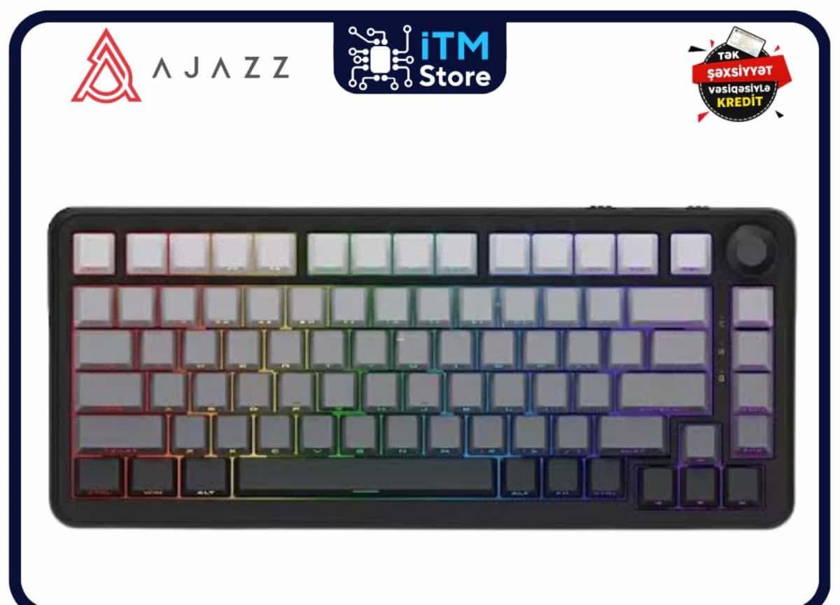 Mechanical keyboard Ajazz AK820 Max Side Printed Gradient Gray - Tenderyard