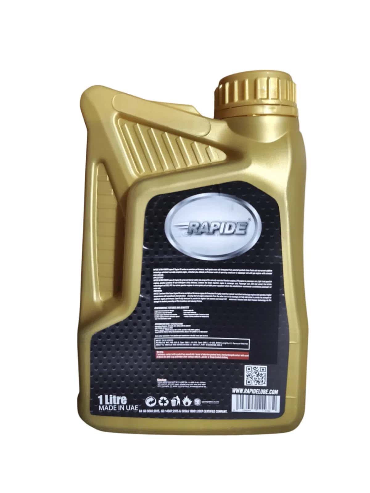 Rapide Ultra Power 5W40 API SN Sintetik Motor Yağı 1L - Tenderyard