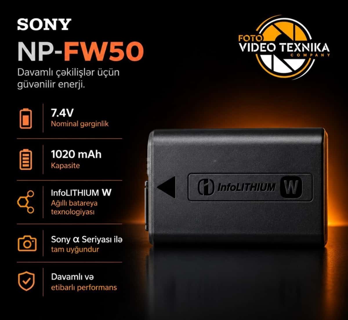 Sony NP-FW50 Battery - Tenderyard