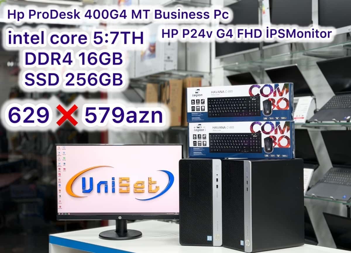 HP ProDesk 400 G4 Desktop Computer Set - Tenderyard