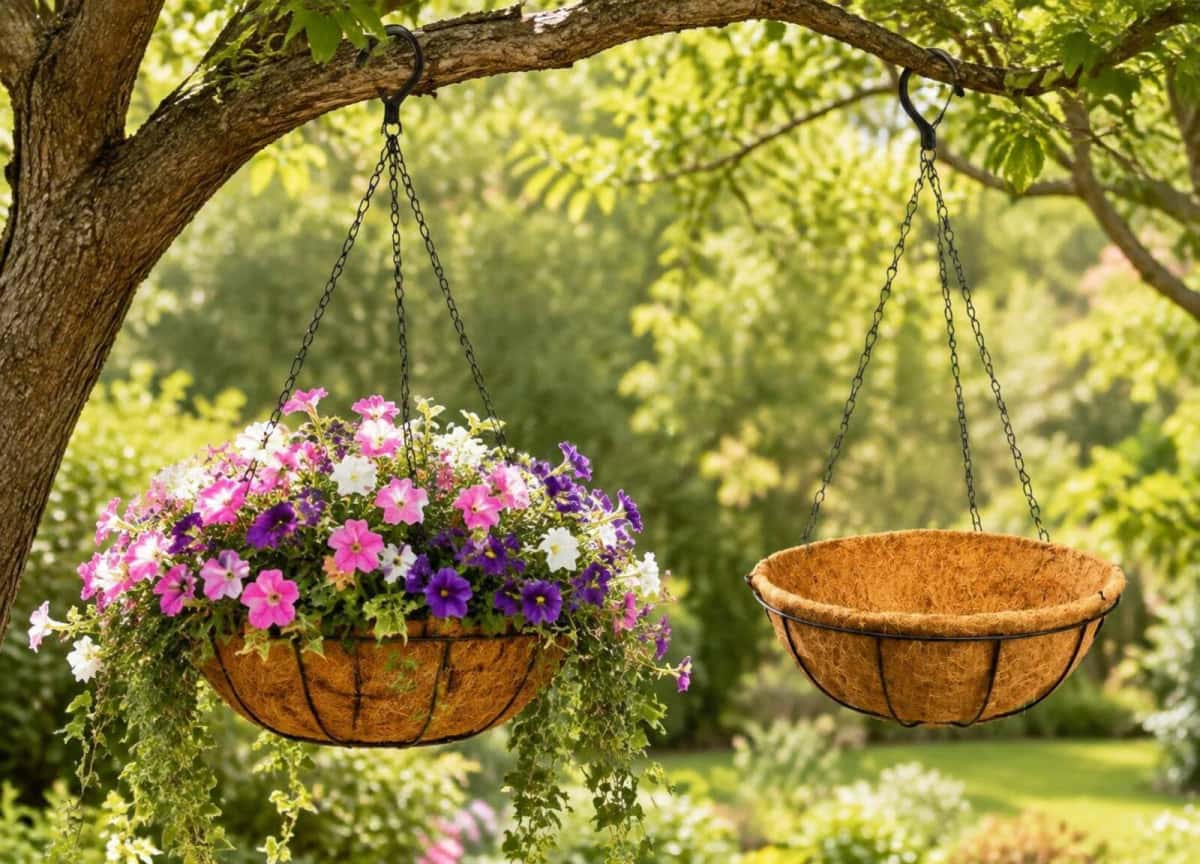 Asma bitki qabı kokos lifli 14 - Tenderyard