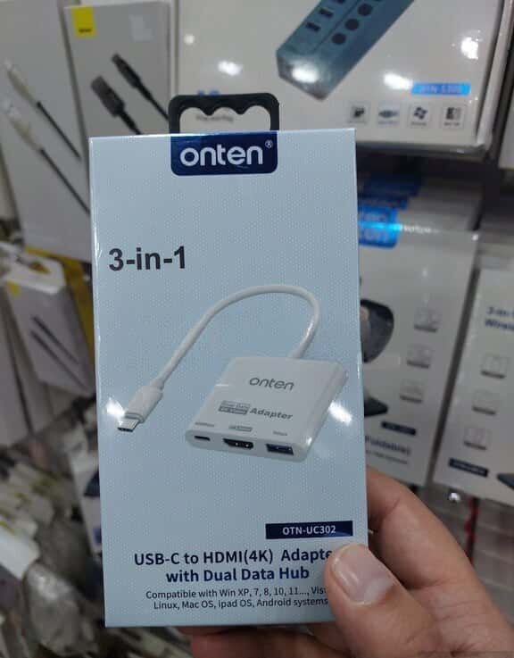 Onten Type-C to HDMI USB PD 3-in-1 Hub - Tenderyard