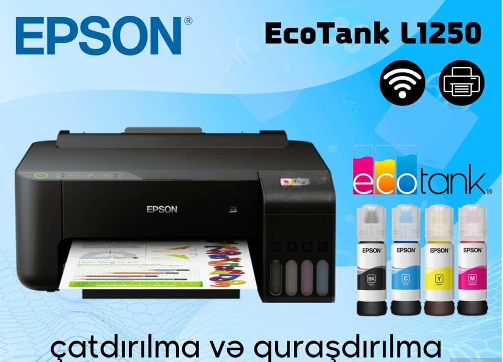 Струйный цветной принтер Epson L1250 - Tenderyard