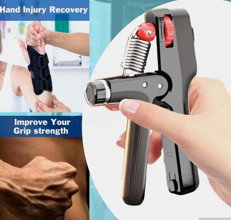 Adjustable Hand Gripper with Electronic Counter (100 kg) - Tenderyard