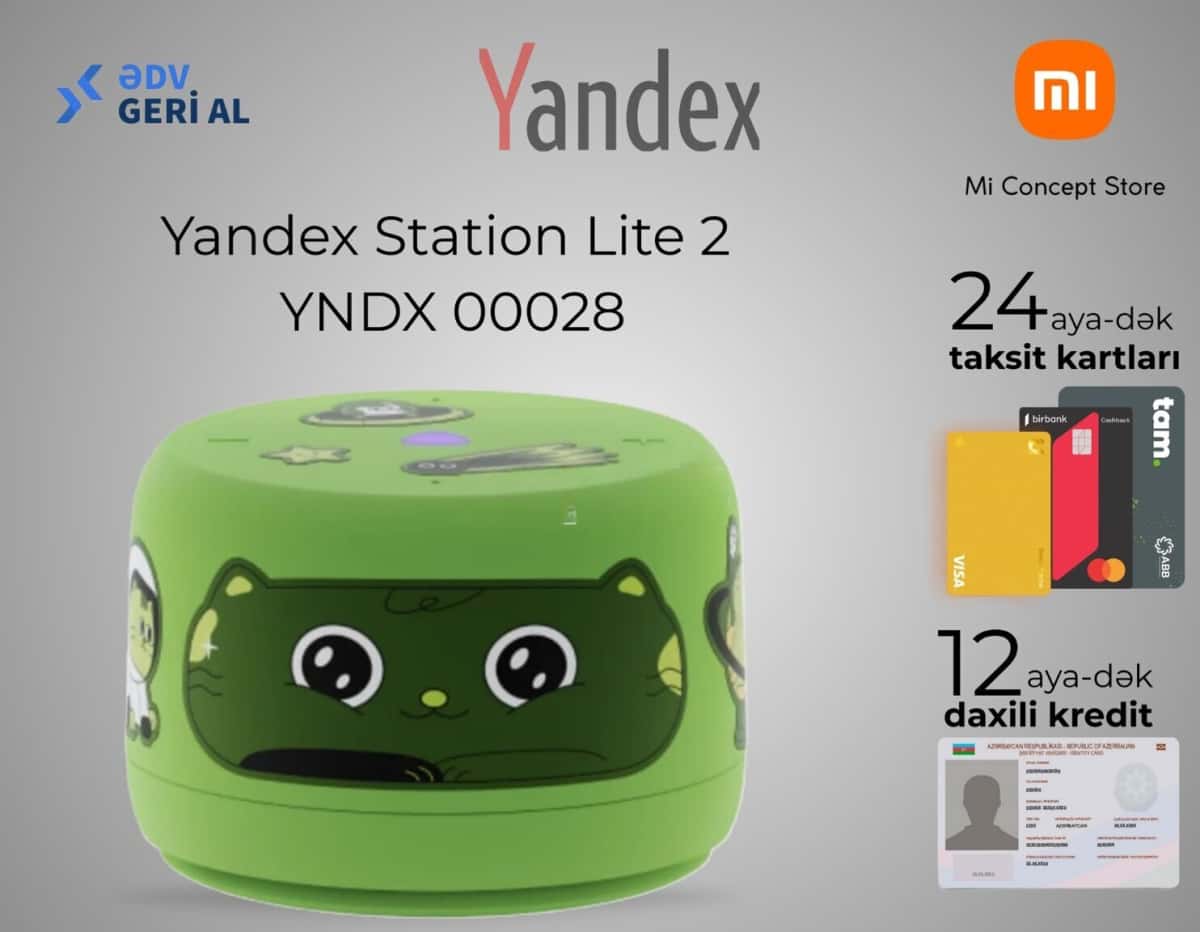 Smart speaker Yandex Station Lite 2 Green - Tenderyard