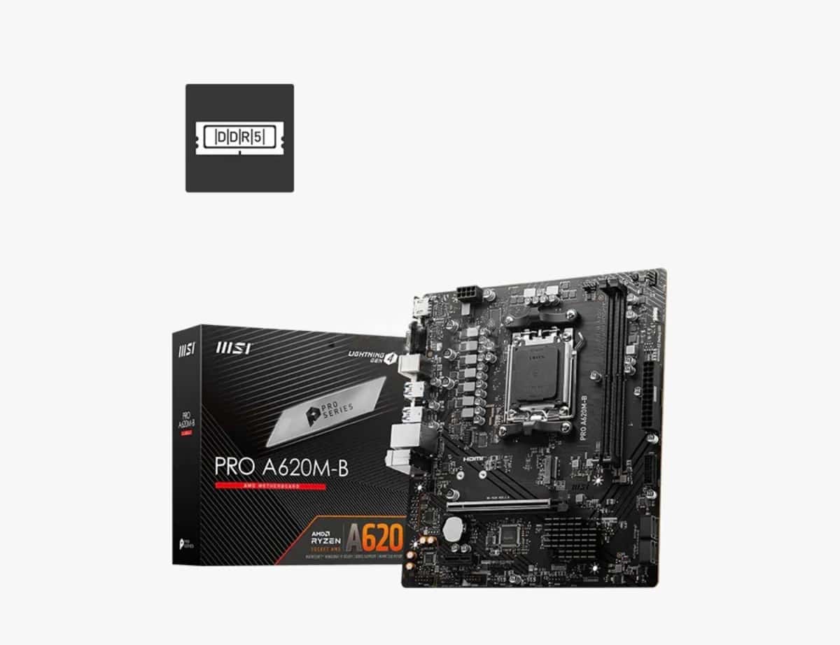 Motherboard MSI PRO A620M-B AM5 DDR5 - Tenderyard