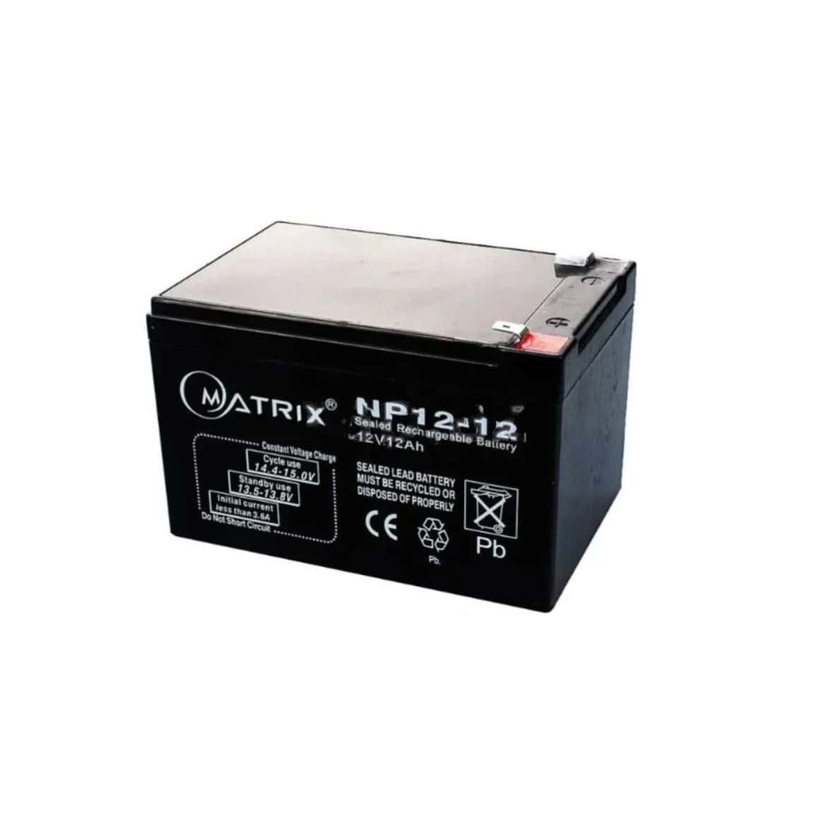 Akkumulyator Matrix 12V 12Ah UPS üçün - Tenderyard