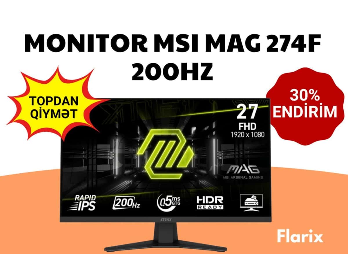 Monitor MSI MAG 274F 27" 200Hz - Tenderyard