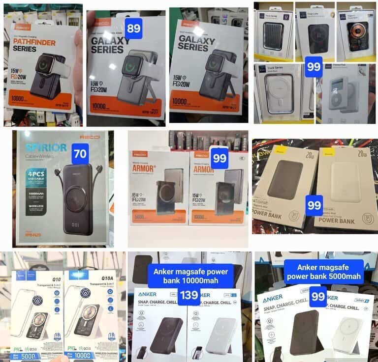 10,000 mAh powerbank, White color - Tenderyard