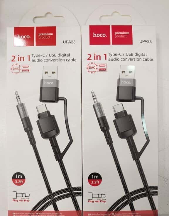 Кабель Hoco UPA23 Type-C и USB to AUX - Tenderyard