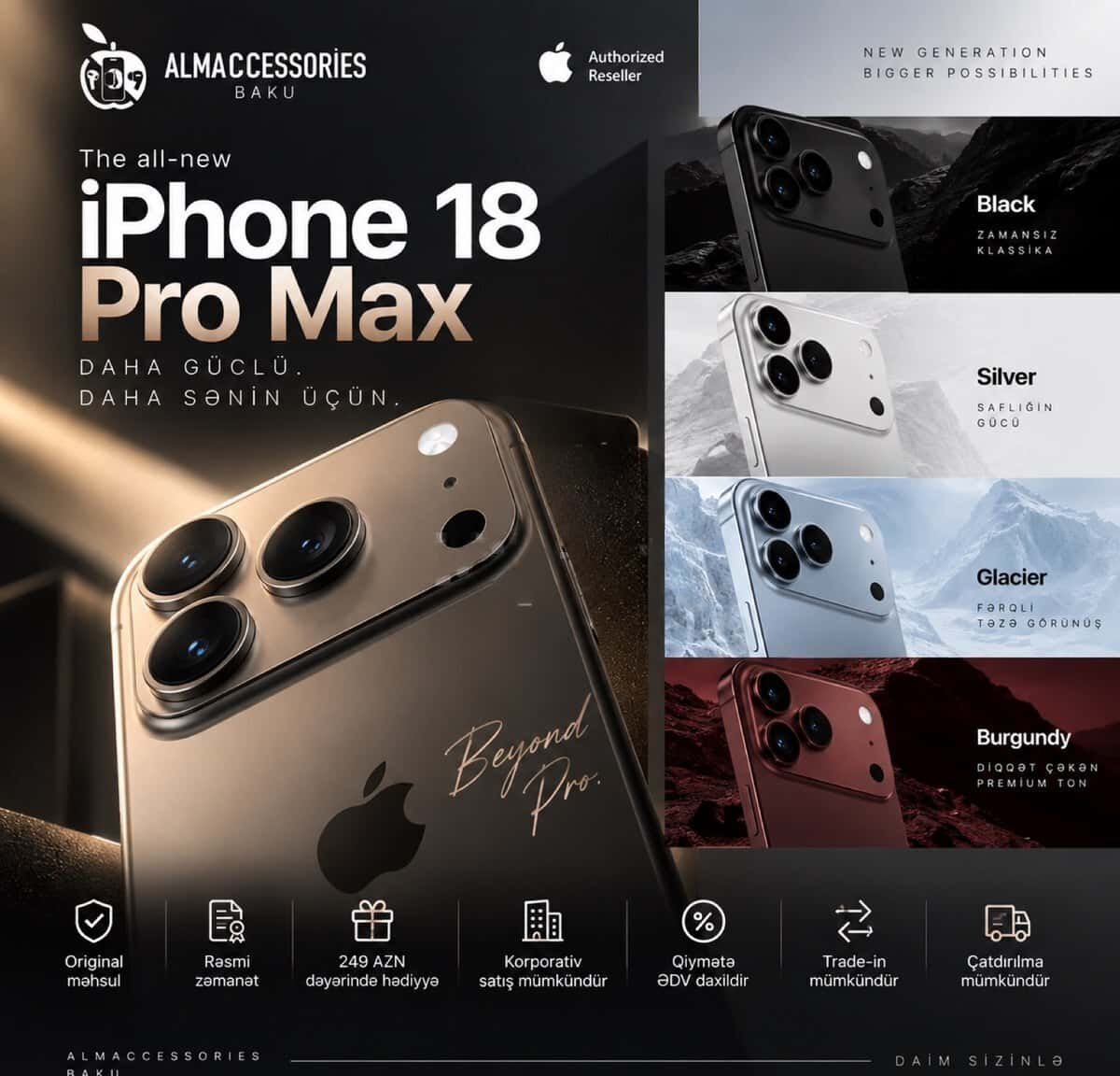 Apple iphone 18 pro max, 12 GB - Tenderyard