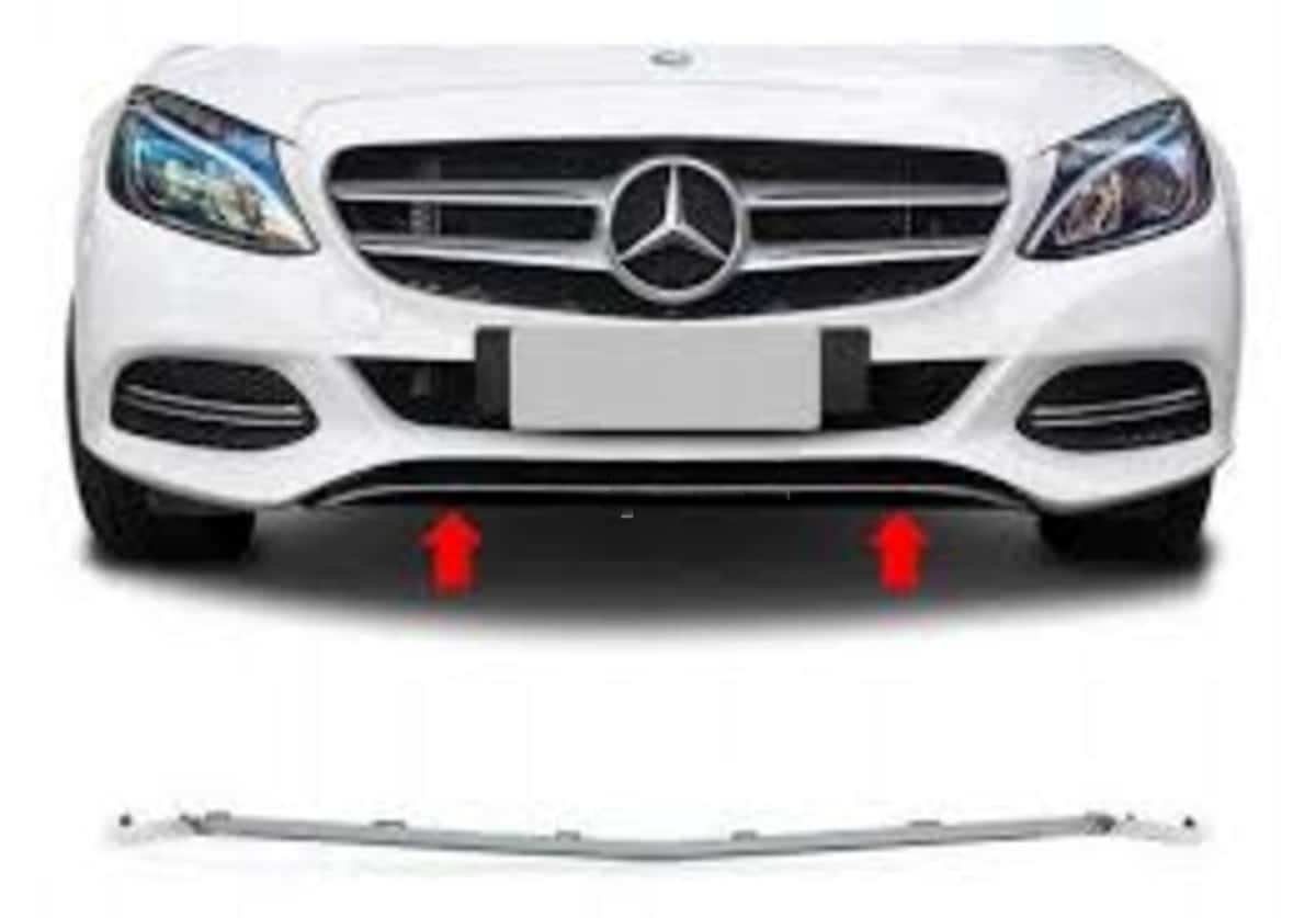 Front bumper middle chrome trim for Mercedes W205 2014-2018 - Tenderyard