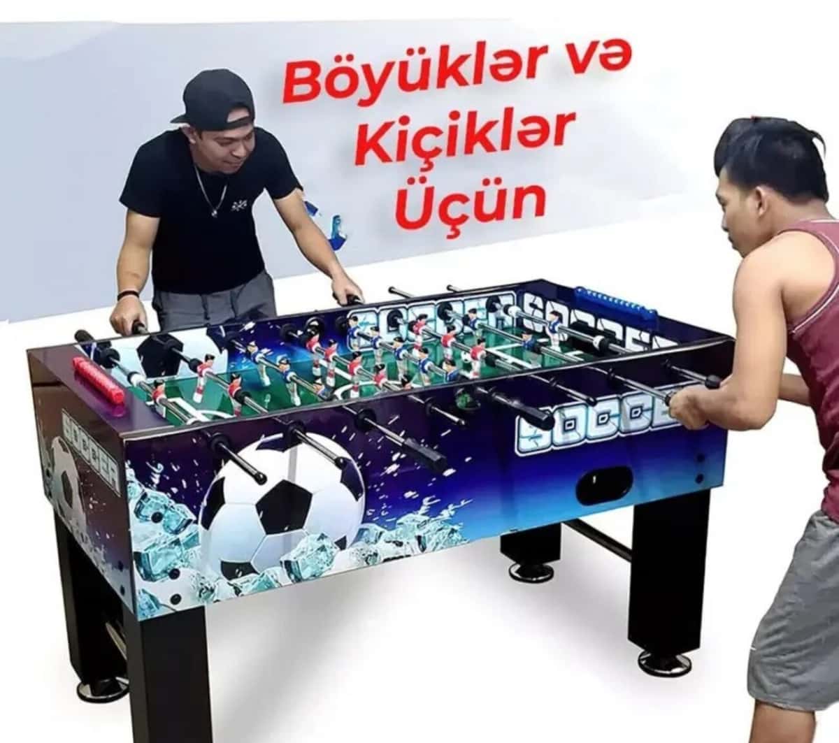 Wooden Foosball Table 130x60x80 cm - Tenderyard