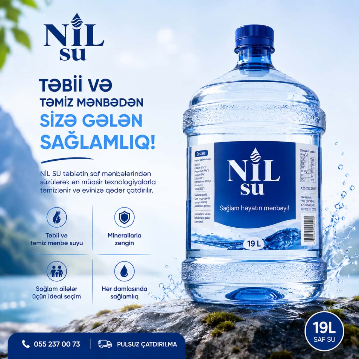 NİL SU 19L For homes and offices - Tenderyard