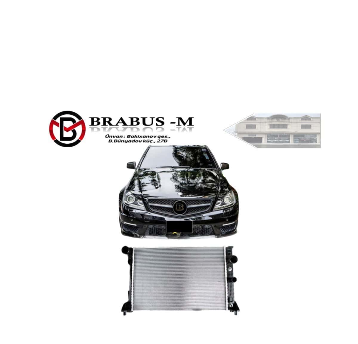 Water radiator for Mercedes W204 - Tenderyard
