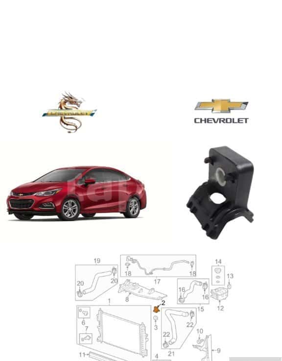 Radiator lower pin for Chevrolet Cruze 2017 - Tenderyard