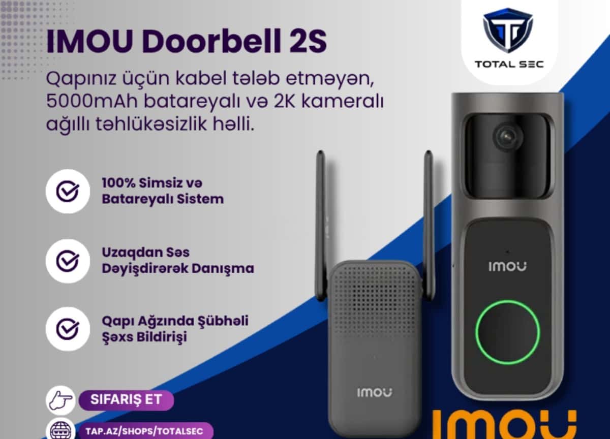 Smart Doorbell Imou Doorbell 2S 2K - Tenderyard
